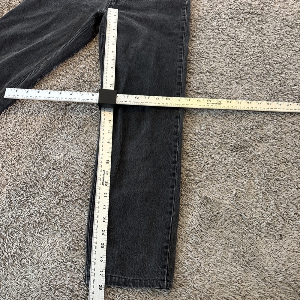 Vintage Levis 544 Jeans Womens Black Button Fly High Rise Made in USA 90s 24x28 - Picture 5 of 8